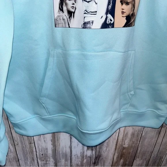 Taylor Swift The Eras Tour Blue Sweatshirt Hoodie Like New Large - Picture 3 of 7